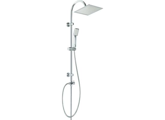 Zestaw natryskowy z deszczownicą INVENA FLORINA AU-30-001-Q szary + chrom