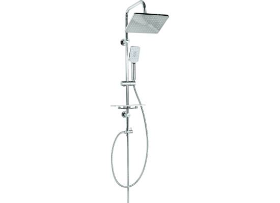 Zestaw natryskowy z deszczownicą INVENA NYKS AU-32-001-G chrom