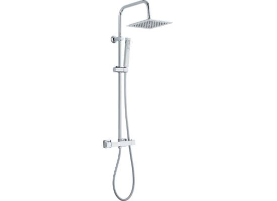 Bateria termostatyczna prysznicowa z deszczownicą INVENA SVART AU-85-001-X chrom