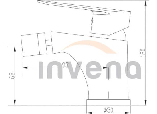 Bateria bidetowa INVENA ESLA BB-94-001-L chrom