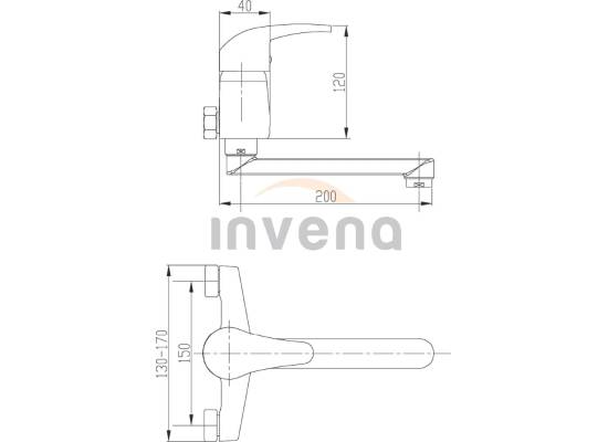 Bateria INVENA AVA NEW BC-06-001-B chrom
