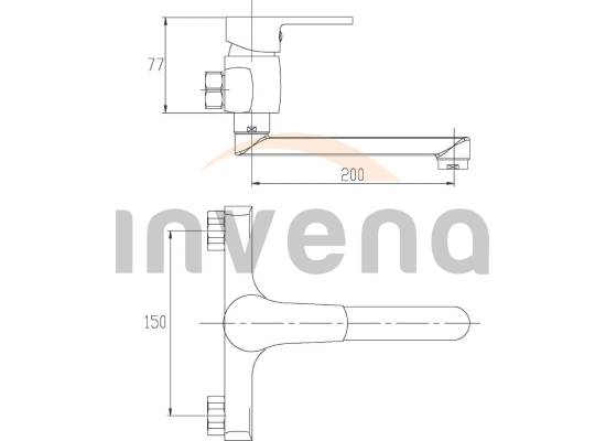 Bateria INVENA VERSO BC-82-001-C chrom