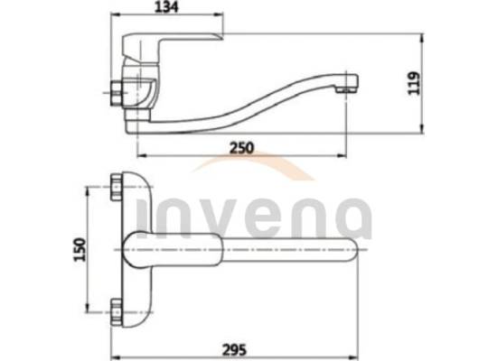 Bateria INVENA SIROS BC-90-001-A chrom