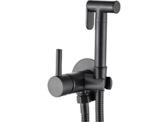 Bateria bidetowa podtynkowa INVENA GLAMOUR BP-00-B04-L czarny mat