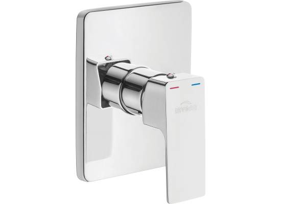Bateria podtynkowa bez przełącznika INVENA NYKS BP-28-001-A chrom (1-funkcyjna)