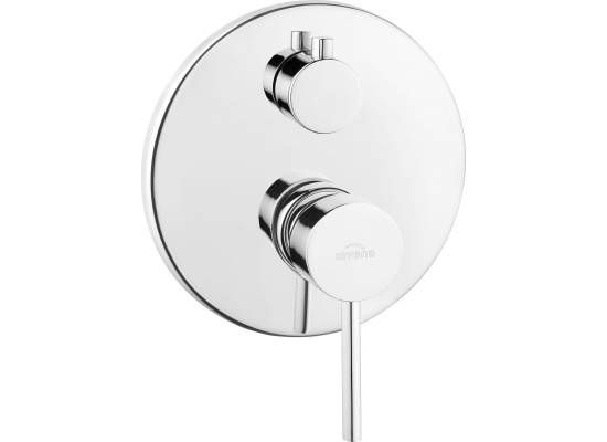 Bateria podtynkowa z przełącznikiem INVENA DAFNI BP-88-002-A chrom (2-funkcyjna)