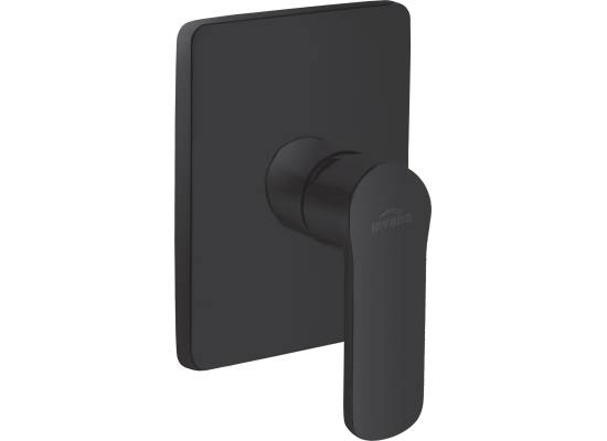 Bateria podtynkowa bez przełącznika INVENA SIROS BP-90-4K1-A czarny mat (1-funkcyjna)