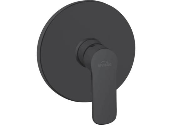 Bateria podtynkowa bez przełącznika INVENA SIROS BP-90-4O1-A czarny mat (1-funkcyjna)