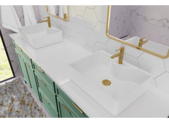 Bateria umywalkowa INVENA GLAMOUR BU-02-009-V złoty