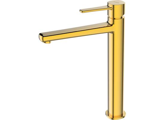 Bateria umywalkowa wysoka INVENA GLAMOUR BU-02-W09-V złoty