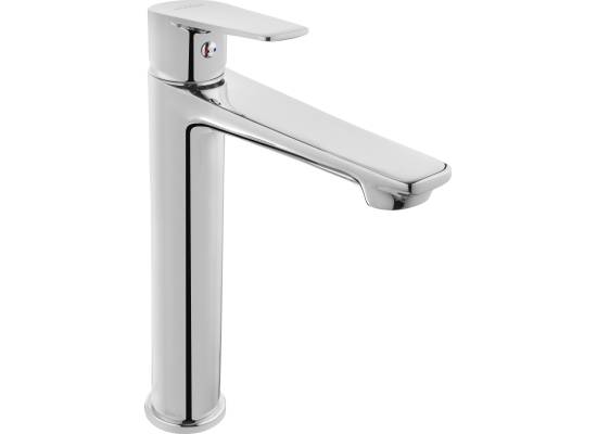 Bateria umywalkowa wysoka INVENA DOKOS BU-19-W01-V chrom