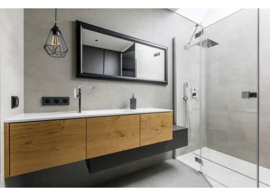 Bateria umywalkowa wysoka INVENA DOKOS BU-19-WB1-V chrom