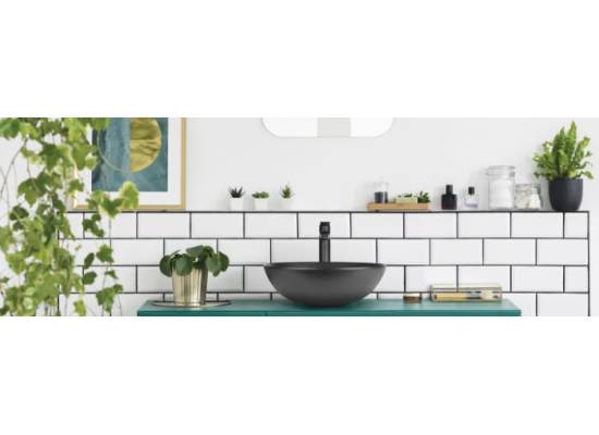 Bateria umywalkowa wysoka INVENA SIROS BU-90-W04-A czarny mat