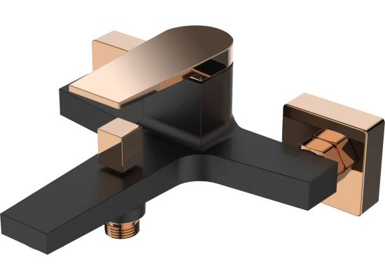 Bateria wannowa INVENA MIDNIGHT BW-35-014-V czarny mat + gold rose (miedź)