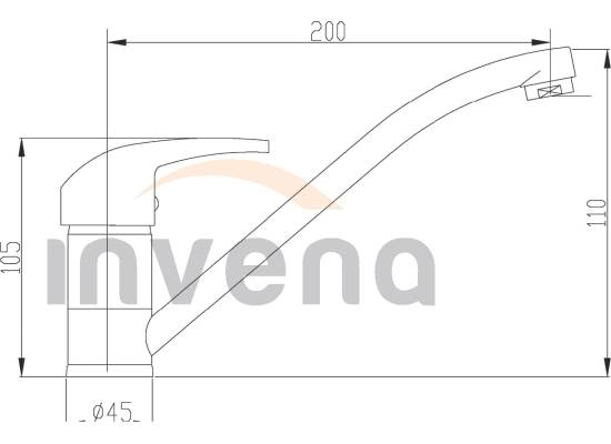 Bateria INVENA AVA NEW BZ-06-001-X chrom