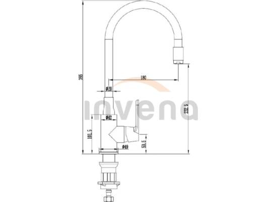 Bateria INVENA MAGIC BZ-08-L14-V czarny mat + gold rose (miedź)