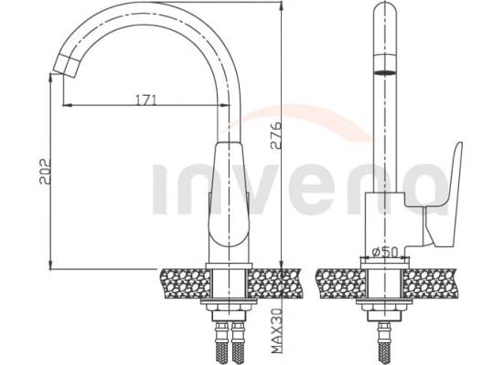 Bateria INVENA DOKOS BZ-19-002-V biały