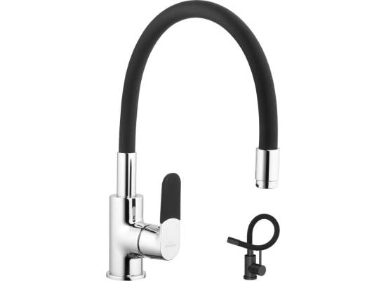 Bateria INVENA JOGA BZ-32-L04-C czarny mat + chrom