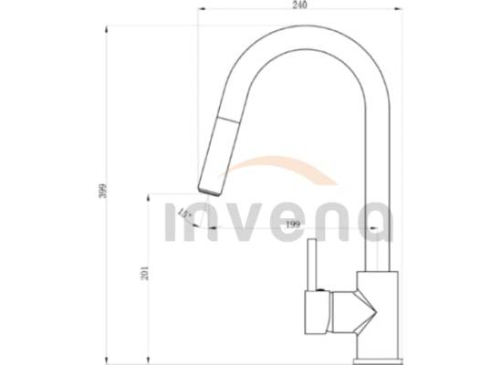 Bateria INVENA ELIA BZ-89-W04-C czarny mat