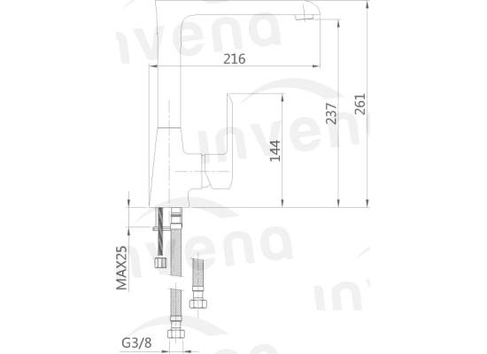 Bateria INVENA SIROS BZ-90-L01-A chrom