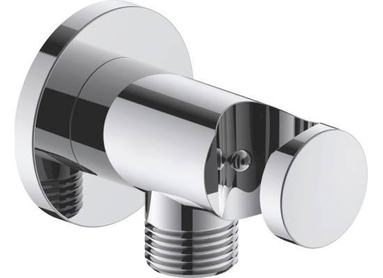 Przyłącze kątowe z uchwytem na słuchwkę INVENA SC-P1-002-O chrom