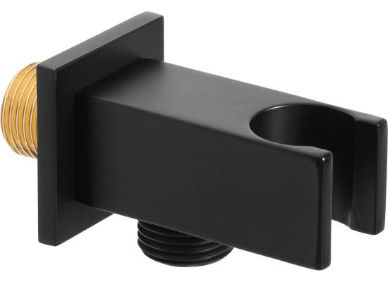 Przyłącze kątowe z uchwytem na słuchwkę INVENA SC-P1-041-P czarny mat