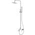 Bateria prysznicowo-wannowa z deszczownicą INVENA GLAMOUR AU-05-B01-V chrom