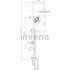 Zestaw natryskowy z deszczownicą INVENA SOCHO AU-59-001-C chrom