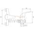 Bateria prysznicowa INVENA MITRIS BN-79-KPL-Q chrom z zestawem natryskowym