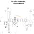 Bateria bidetowa podtynkowa INVENA GLAMOUR BP-00-B04-L czarny mat