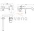 Bateria umywalkowa podtynkowa INVENA DOKOS BP-19-U01-A chrom