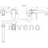 Bateria umywalkowa podtynkowa INVENA NYKS BP-28-U01-A chrom