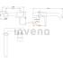 Bateria umywalkowa podtynkowa INVENA DAFNI BP-88-U01-A chrom