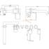 Bateria umywalkowa podtynkowa INVENA DAFNI BP-88-U04-A czarny mat