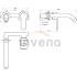 Bateria umywalkowa podtynkowa INVENA SIROS BP-90-U01-A chrom