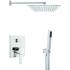 Bateria podtynkowa prysznicowa z deszczownicą INVENA GLAMOUR BS-02-0K1-V chrom