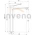 Bateria umywalkowa wysoka INVENA NERI BU-01-W04-L czarny mat