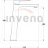 Bateria umywalkowa wysoka INVENA PAROS BU-09-W04-A czarny mat