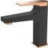 Bateria umywalkowa INVENA MIDNIGHT BU-35-014-V czarny mat + gold rose (miedź)