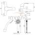 Bateria wannowa INVENA MITRIS BW-79-KPL-Q chrom z zestawem natryskowym