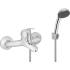 Bateria wannowa INVENA MITRIS BW-79-KPL-Q chrom z zestawem natryskowym