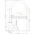 Bateria INVENA IRON BZ-53-L04-L czarny mat + inox (stal szczotkowana)