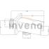 Przyłącze kątowe z uchwytem na słuchwkę INVENA SC-P1-033-O chrom