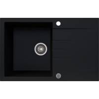 _RABAT %_|_wysyłka 24H*_ | Zlew KERNAU KGS V 45A 1B1D DEEP BLACK (czarny mat)