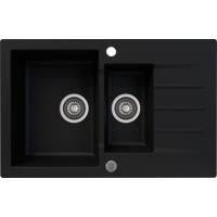 Zlew KERNAU KGS A 6079 1,5B1D DEEP BLACK (czarny mat)
