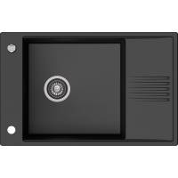 _RABAT %_|_wysyłka 24H*_ | Zlew KERNAU KGS D 6078 1B1D DEEP BLACK (czarny mat) + akcesoria