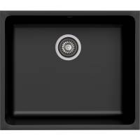 _RABAT %_|_wysyłka 24H*_ | Zlew KERNAU KGS U 60 1B DEEP BLACK (czarny mat)