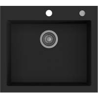 _RABAT %_|_wysyłka 24H*_ | Zlew KERNAU KGS H 60 1B DEEP BLACK (czarny mat)