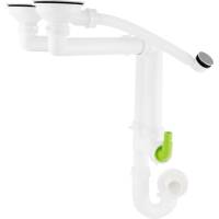 Syfon z korkiem automatycznym KERNAU KMS-SS 2B Push-Push IX (inox)