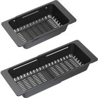 Wkładka/odsączarka z tworzywa KERNAU KPB 01 Matt Black regulowana | 320-460x185mm